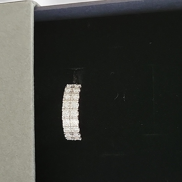 3CT moissanite diamond ring with 925 silver size 8 - Picture 2 of 7